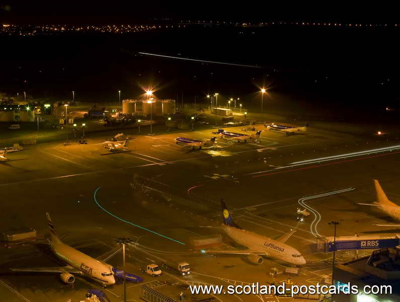 ATC Edinburgh Airport at Night