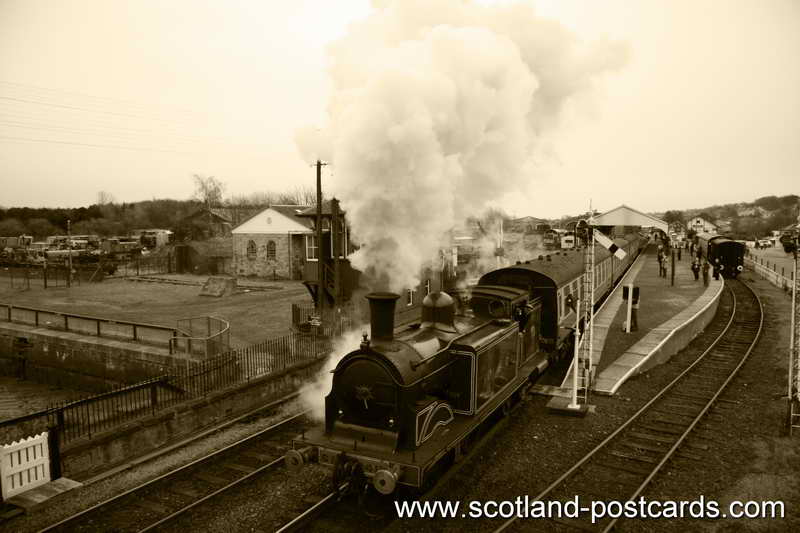 CR 419 Leaving Bo'ness Station (Sepia) CR 419 Leaving Bo'ness Station (Sepia)