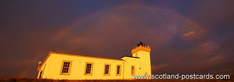 Duncansby Lighthouse Rainbow Panorama