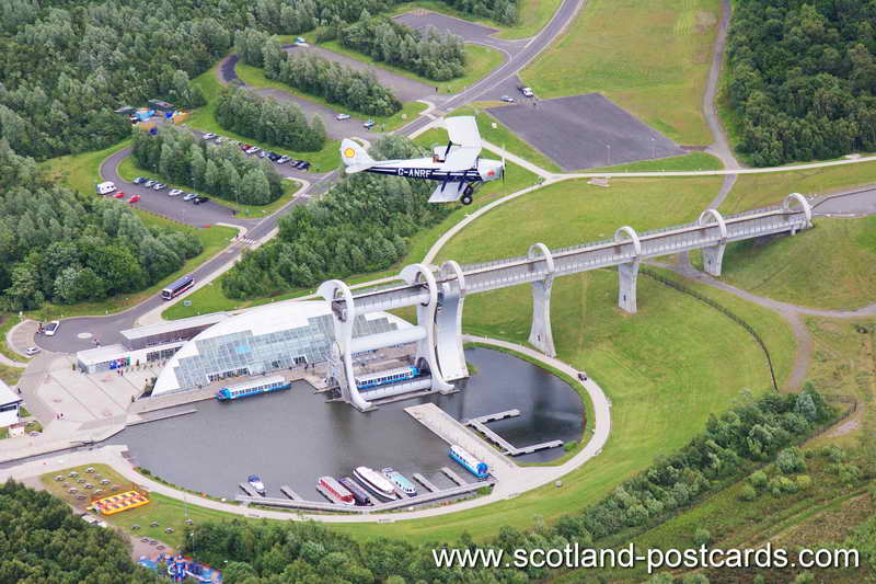 Falkirk Wheel Tiger Moth Flypast Falkirk Wheel Tiger Moth Flypast