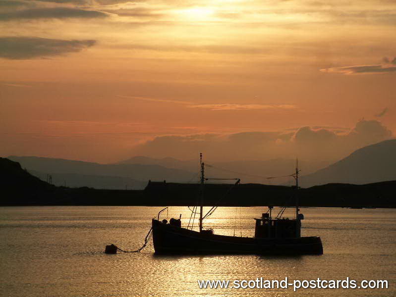 Fishing Boat At Sunset Fishing Boat At Sunset
